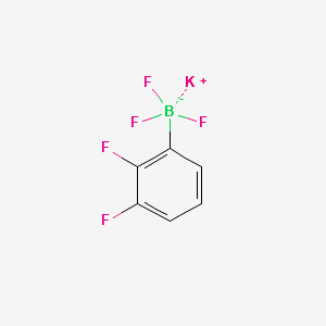 potassium (2,3-difluorophenyl)trifluoroborate structure, CAS 2143077-70-5