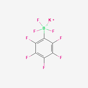 POTASSIUM PERFLUOROPHENYLTRIFLUOROBORATE structure, CAS 14883-13-7