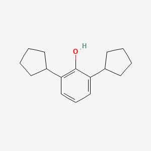 2,6-dicyclopentylphenol structure, CAS 66003-79-0