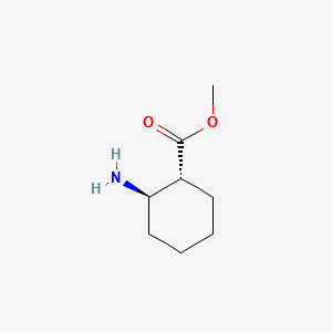 Cyclohexanecarboxylic acid, 2-amino-, methyl ester, (1R,2R)- (9CI) structure, CAS 267230-45-5