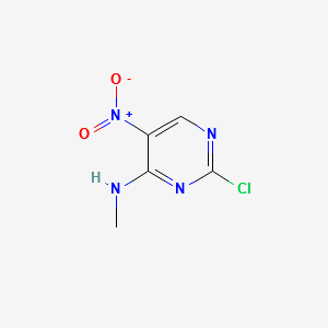 2-chloro-N-methyl-5-nitropyrimidin-4-amine structure, CAS 89283-49-8
