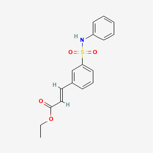 2-Propenoic acid, 3-[3-[(phenylaMino)sulfonyl]phenyl]-, ethyl ester, (2E)- structure, CAS 1137621-29-4