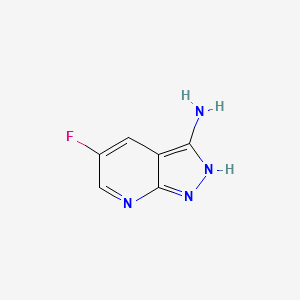 3-Amino-5-fluoro-1H-pyraz structure, CAS 1034667-22-5