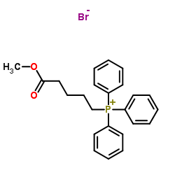 Phosphonium, (5-methoxy-5-oxopentyl)triphenyl-, bromide structure, CAS 79837-79-9