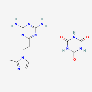 1,3,5-Triazine-2,4,6(1H,3H,5H)-trione, compd. with 6-2-(2-methyl-1H-imidazol-1-yl)ethyl-1,3,5-triazine-2,4-diamine structure, CAS 68490-66-4