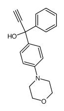 Benzenemethanol, α-ethynyl-4-(4-morpholinyl)-α-phenyl- structure, CAS 194940-93-7