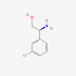 (2S)-2-AMino-2-(3-chlorophenyl)ethan-1-ol structure, CAS 663611-73-2