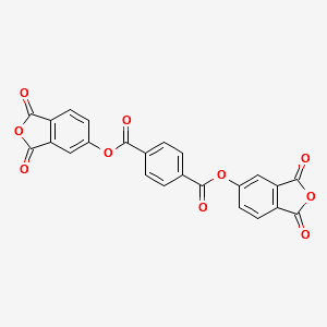 Bis[(3,4-dicarboxylic anhydride) phenyl]terephthalate structure, CAS 21117-79-3