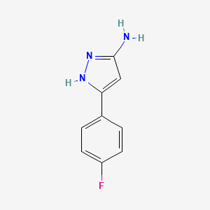 5-(4-FLUOROPHENYL)-2H-PYRAZOL-3-YLAMINE structure, CAS 72411-52-0
