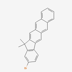 2-Bromo-13,13-dimethyl-13H-indeno[1,2-b]anthracene structure, CAS 1258514-99-6