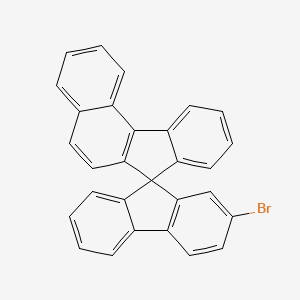 2-bromo-spiro[fluorene-7,9'-benzofluorene] structure, CAS 1099593-10-8