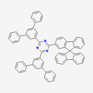1,3,5-Triazine, 2-(9,9'-spirobi[9H-fluoren]-2-yl)-4,6-bis([1,1':3',1''-terphenyl]-5'-yl) structure, CAS 1233200-52-6