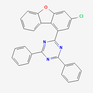1,3,5-Triazine, 2-(3-chloro-1-dibenzofuranyl)-4,6-diphenyl- structure, CAS 2247123-78-8