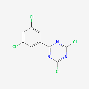 2,4-dichloro-6-(3,5-dichlorophenyl)-1,3,5-triazine structure, CAS 62144-20-1