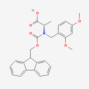 FMoc-(DMb)Ala-OH structure, CAS 1425938-66-4