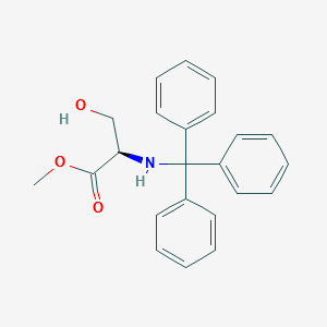 methyl (2R)-3-hydroxy-2-[(triphenylmethyl)amino]propanoate structure, CAS 116457-91-1