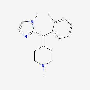 11-(1-Methylpiperidin-4-ylidene)-6,11-dihydro-5H-benzo[d]iMidazo[1,2-a]azepine structure, CAS 147083-36-1
