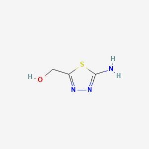 (5-Amino-1,3,4-thiadiazol-2-yl)methanol structure, CAS 56951-58-7