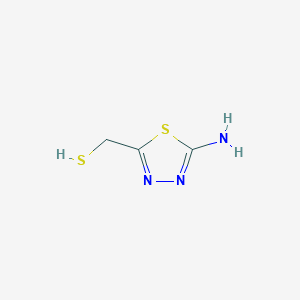 1,3,4-Thiadiazole, 2-amino-5-(mercaptomethyl)- (8CI) structure, CAS 32003-38-6
