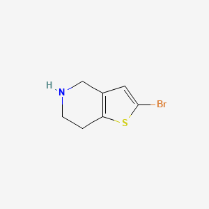 2-BROMO-4,5,6,7-TETRAHYDROTHIENO[3,2-C]PYRIDINE structure, CAS 226386-47-6