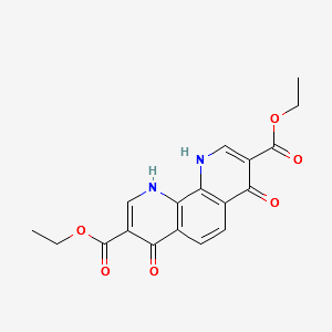 diethyl 4,7-dihydroxy-1,10-phenanthroline-3,8-dicarboxylate structure, CAS 39479-71-5