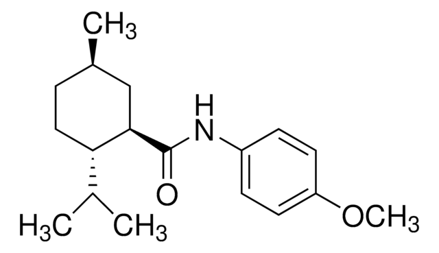 (1R,2S,5R)-N-(4-Methoxyphenyl)-5-methyl-2-(1-methylethyl)cyclohexanecarboxamide structure, CAS 68489-09-8
