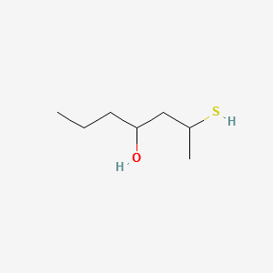 (+/-)-2-MERCAPTOHEPTAN-4-OL structure, CAS 1006684-20-3