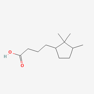 cis-4-(2,2,3-Trimethylcyclopentyl)butanoic acid structure, CAS 957136-80-0