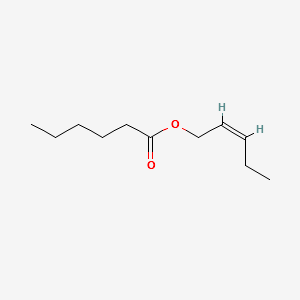 (Z)-pent-2-enyl hexanoate structure, CAS 74298-89-8