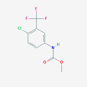 Methyl (4-chloro-3-trifluoromethylphenyl)carbamate structure, CAS 19448-54-5