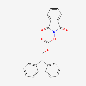 1H-Isoindole-1,3(2H)-dione, 2-[[(9H-fluoren-9-ylmethoxy)carbonyl]oxy]- structure, CAS 88752-28-7