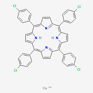 meso-Tetrakis(4-chlorophenyl)porphyrin-Cu(II) structure, CAS 16828-36-7
