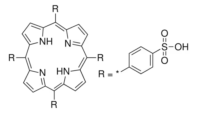 Fe(III) meso-Tetra(4-carboxyphenyl)porphine chloride structure, CAS 41699-93-8