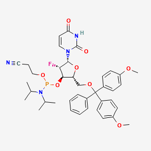 2'-Fluoro-2'-deoxy-ara-U-3'-phosphoramidite structure, CAS 1190089-70-3