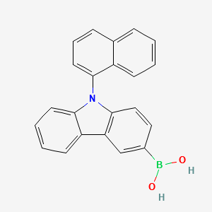 [9-(1-naphthalenyl)-9H-carbazol-3-yl]-Boronic acid(1NCBA) structure, CAS 1133057-97-2