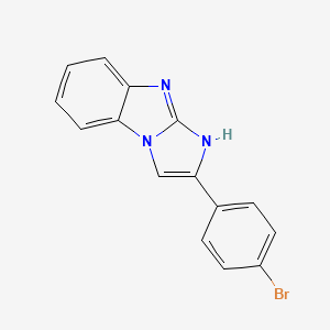 2-(4-bromo-phenyl)-1(9)H-benzo[d]imidazo[1,2-a]imidazole structure, CAS 30513-47-4