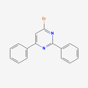 4-Bromo-2,6-diphenylpyrimidine structure, CAS 40734-24-5