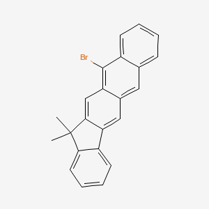 11-bromo-13,13-dimethyl-13H-indeno[1,2-b]anthracene structure, CAS 1214723-03-1