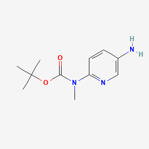 TERT-BUTYL-5-AMINOPYRIDIN-2-YLMETHYLCARBAMATE structure, CAS 1039055-46-3