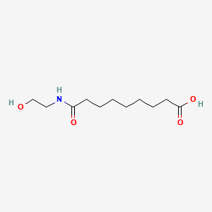 Nonanoic acid, 9-[(2-hydroxyethyl)amino]-9-oxo- structure, CAS 242132-61-2