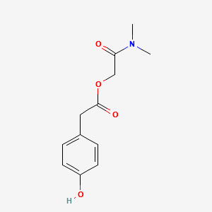 4-Hydroxy Benzeneacetic Acid 2-(DiMethylaMino)-2-oxoethyl Ester structure, CAS 59721-16-3