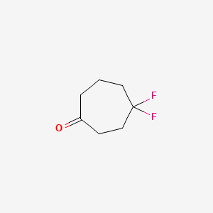 4,4-Difluorocycloheptanone structure, CAS 1227807-93-3