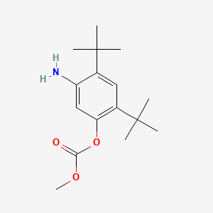 5-amino-2,4-di-tert-butylphenyl methyl carbonate structure, CAS 1182822-31-6