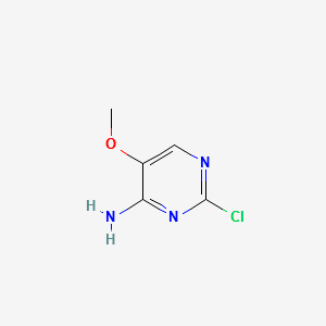 2-Chloro-5-Methoxy-pyriMidin-4-ylaMine structure, CAS 99979-77-8