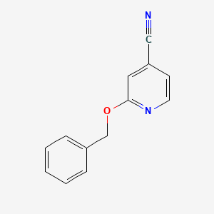 2-(benzyloxy)isonicotinonitrile structure, CAS 501378-52-5