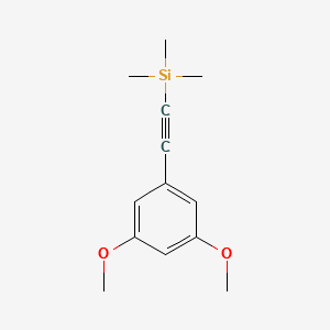 1-TRIMETHYLSILYLETHYNYL-3 5-DIMETHOXYBE structure, CAS 400608-30-2