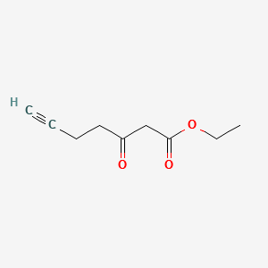 Ethyl 3-oxohept-6-ynoate structure, CAS 35116-07-5