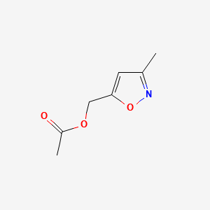 5-Isoxazolemethanol,3-methyl-,acetate(ester)(9CI) structure, CAS 43214-88-6