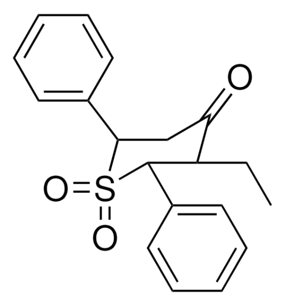 2,6-DIPHENYL-TETRAHYDRO-THIOPYRAN-4-ONE structure, CAS 37014-01-0