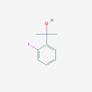 2-(2-iodophenyl)propan-2-ol structure, CAS 69352-05-2